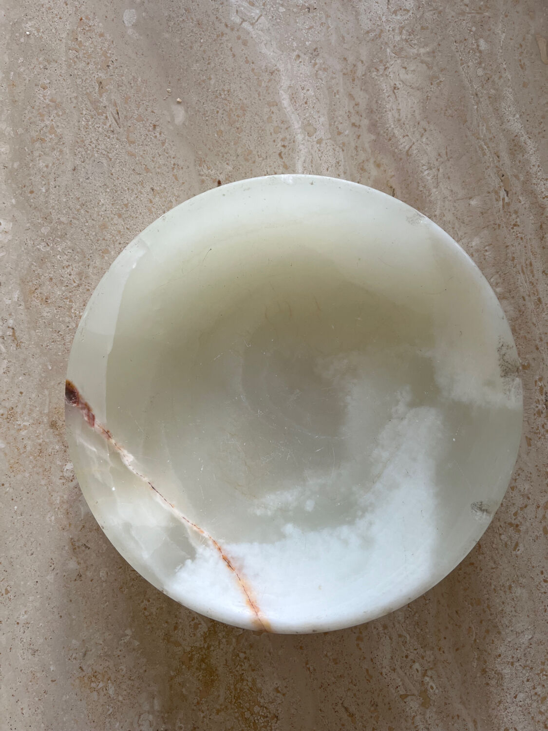 White onyx pocket tray