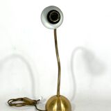 Vintage Italian adjustable brass table lamp from 60s