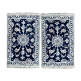 Pair of persian Naiin carpets 59x92 cm