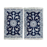 Pair of persian Naiin carpets 59x92 cm