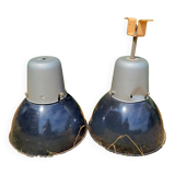 Set of two industrial style lamps