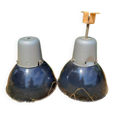 Set of two industrial style lamps