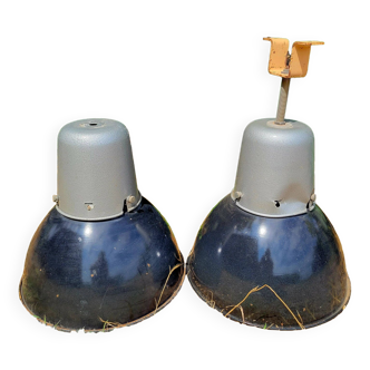 Set of two industrial style lamps