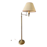 Brass reading floor lamp