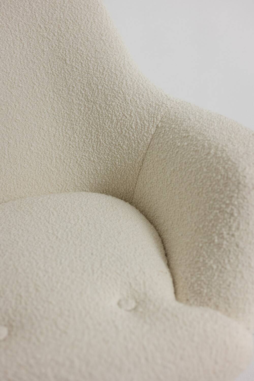 Pair of cocktail armchairs in gilded brass. 1960s.