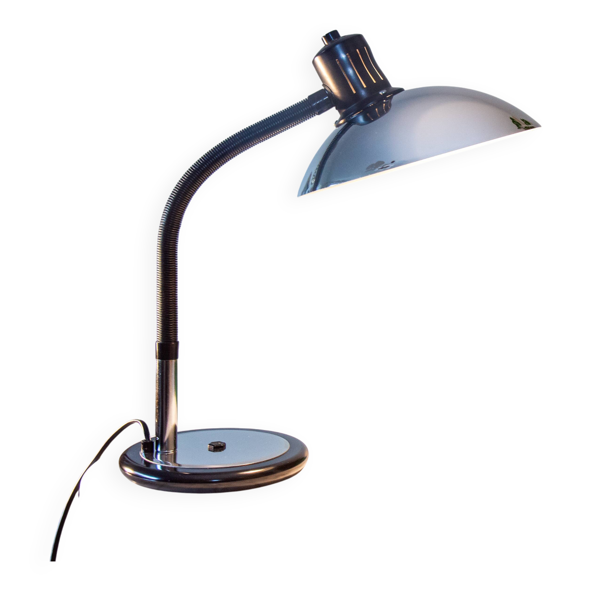 Large aluminium space age chrome lamp 1970