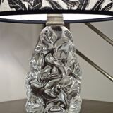 Crystal table lamp signed Baccarat, France 1950