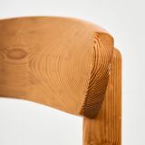 Pine dining set by Rainer Daumiller, Set of 7