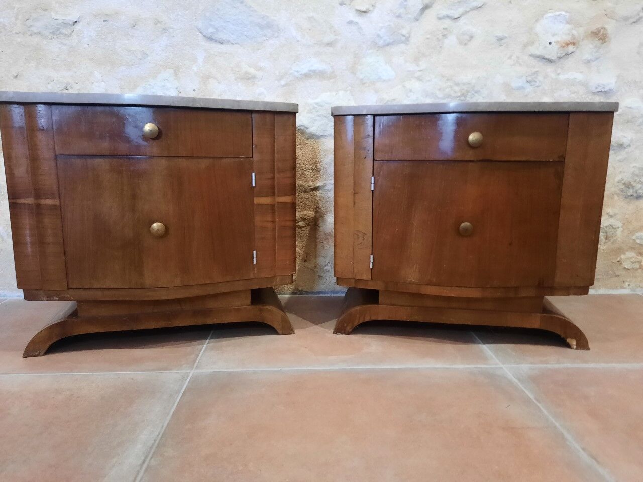 Pair of bedside tables 30s