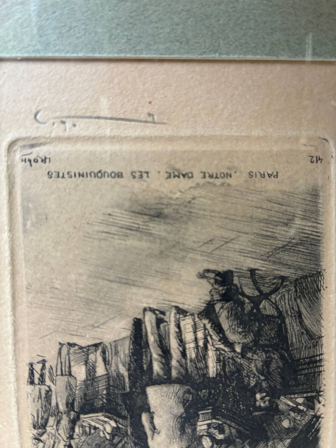 2 engravings of Parisian monuments signed Leopold Robin