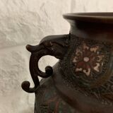 Pair of vases in monks