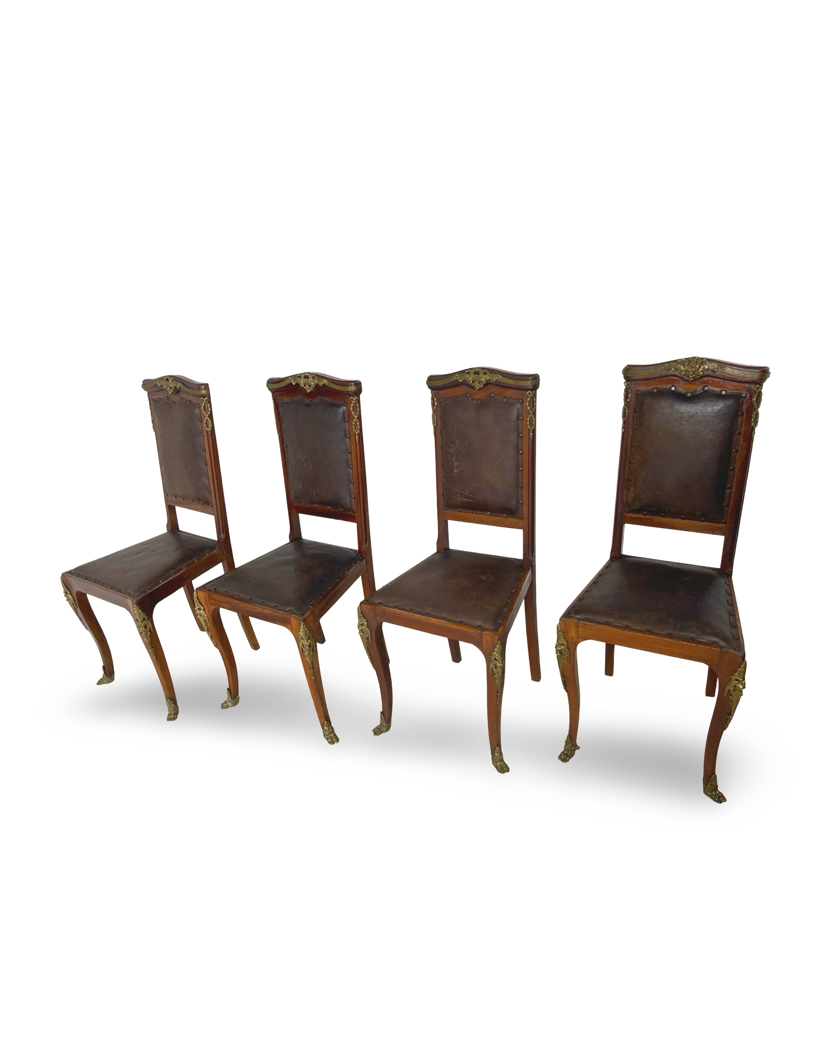 Italian art deco dining chairs 1920s
