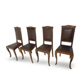 Italian art deco dining chairs 1920s