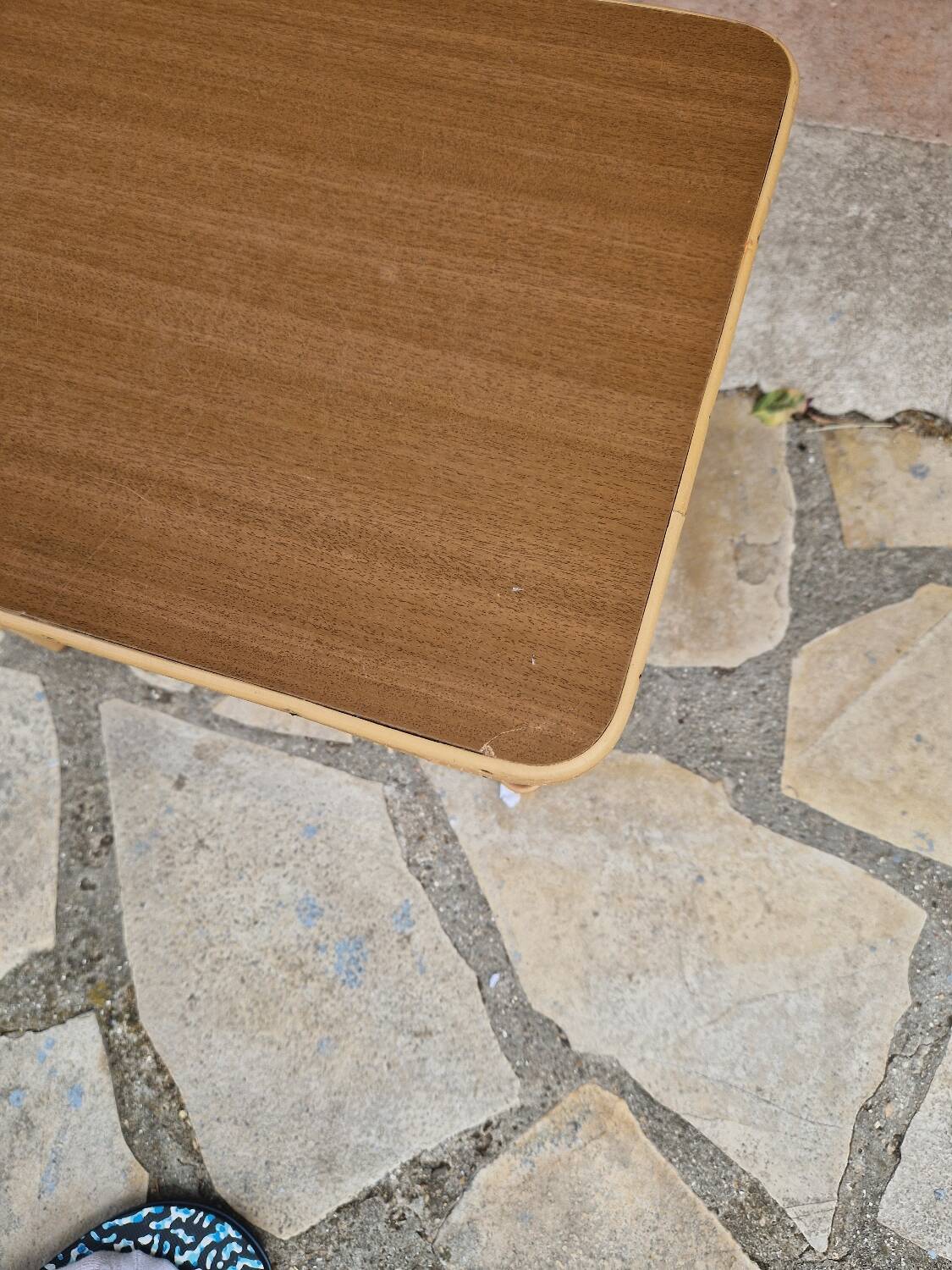 Vintage rattan coffee table