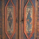 Polychrome wardrobe from Central Europe – Late 18th to early 19th century (c. 1780-1820)