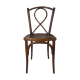 Old curved wooden bistro chair
