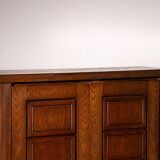 Meuble bar avec portes sculptées en chêne