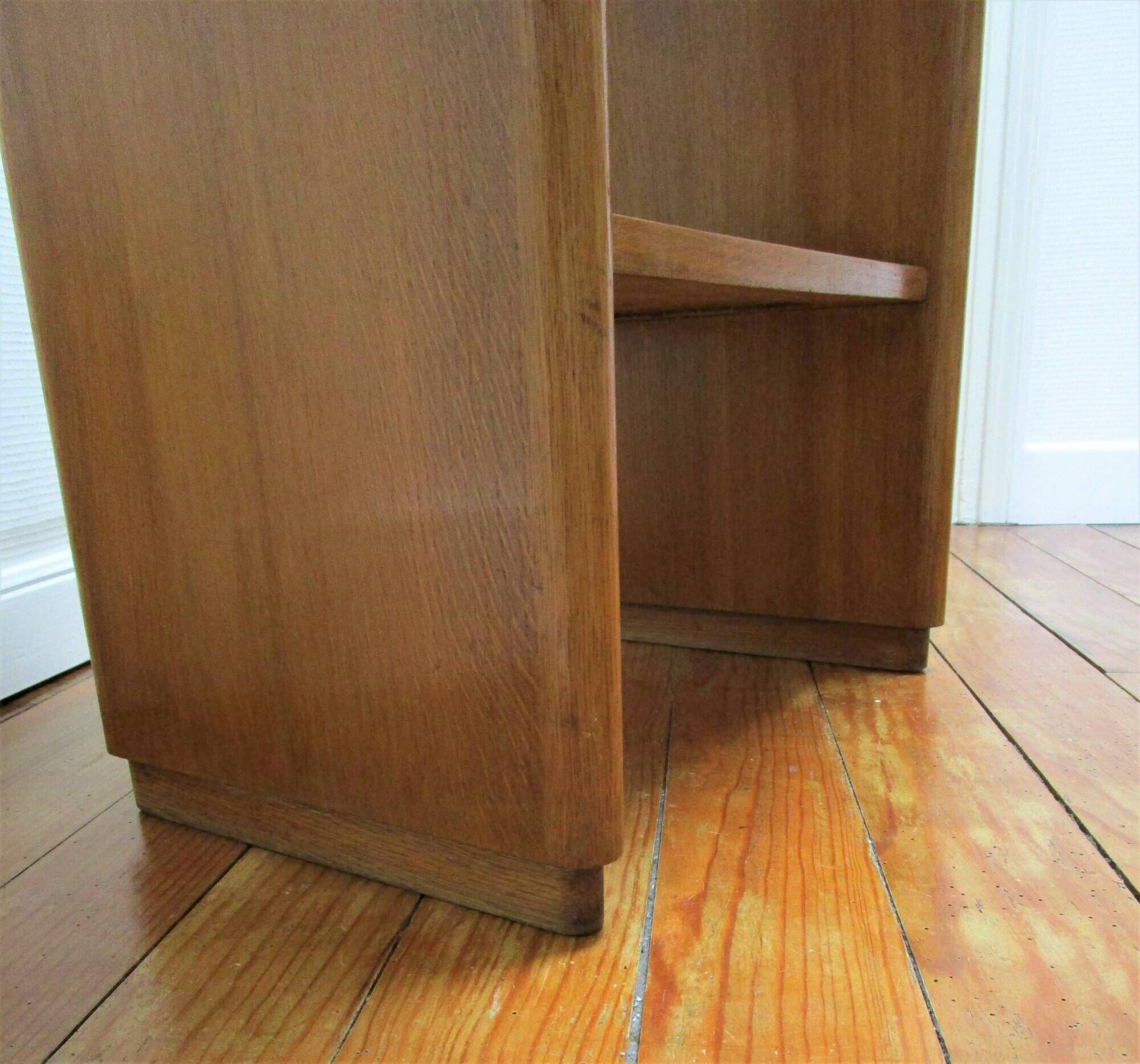 Side table, bedside table, vintage wooden shelf from the 1960s.