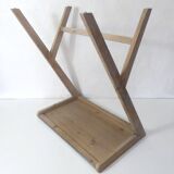 Wooden and zinc nesting tables