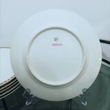 Set of 6 flat plates in Earthenware Bernardaud Limoges