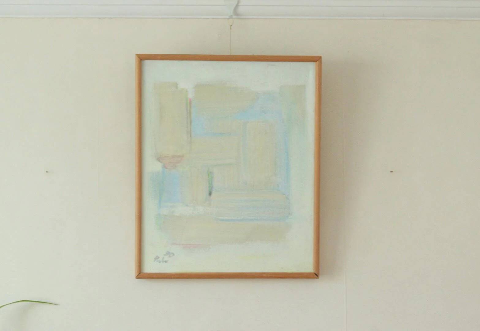 Original Swedish oil on canvas from the mid-century "Virginia" by Pabu.