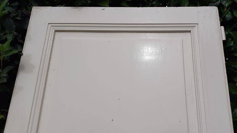 Communication door h221x79cm old paneled, molded, interior