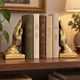 Vintage Gold-Tone Bookend Praying Hands Decorative Bronze Sculptural Book Holder