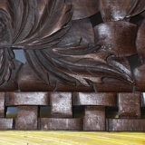 Grand Plateau/ Vintage 1950s Ashtray in Carved Wood