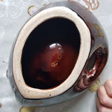 Decorative ceramic ashtray with empty pocket from Vallauris Vintage