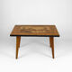 Table basse africaine en bois marqueté, vers 1960