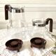 Vintage Pyrex glass teapot coffee pot carafes