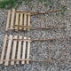 Pair of garden or antique bistro folding chairs