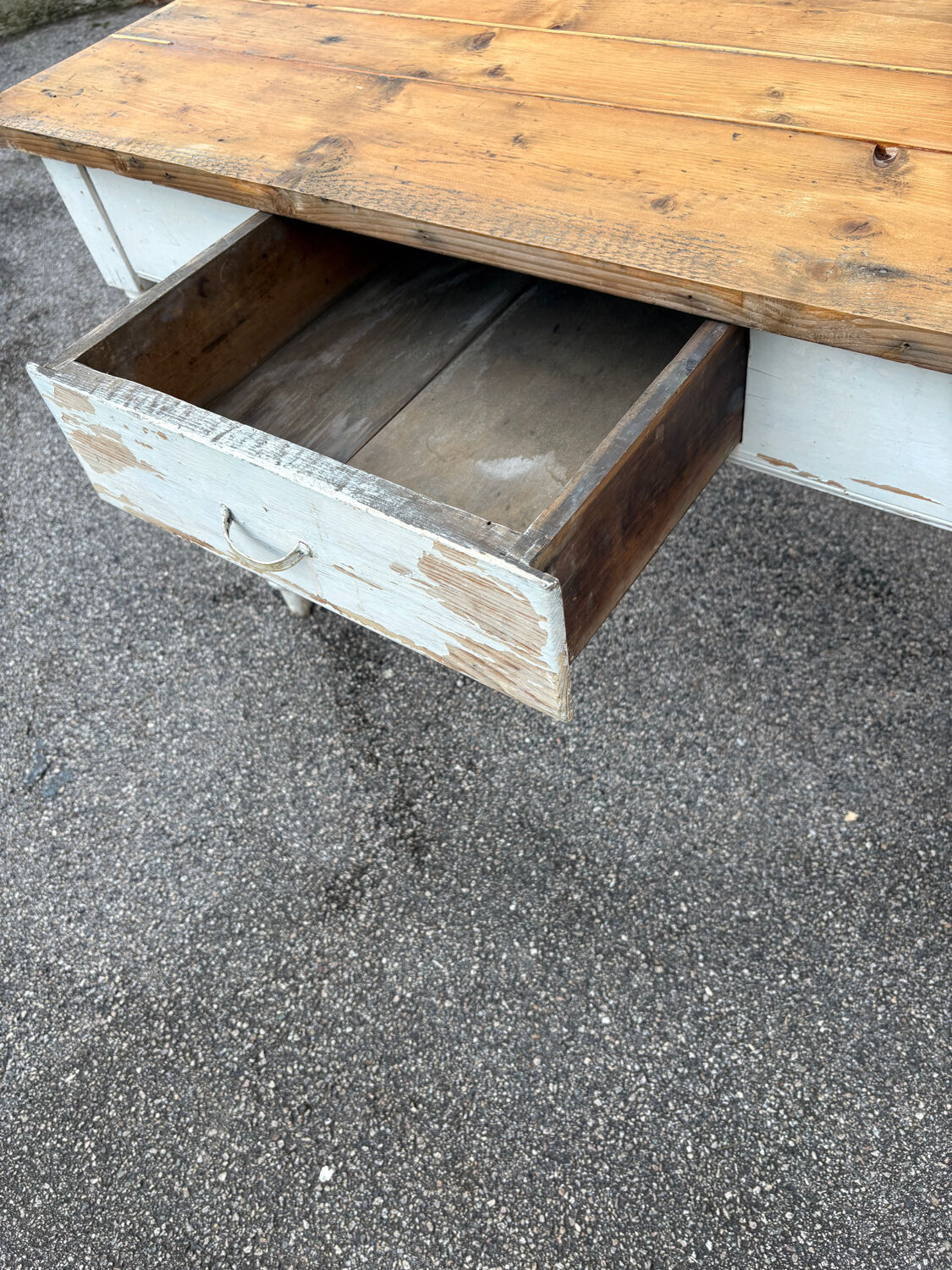 Rustic kitchen table