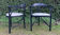 Pair of Thonet armchairs model 225 in stained black beech.