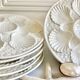 6 Longchamp slurry oyster plates