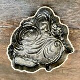 Antique decorative brass ashtray or pocket emptier - Made in Italy - Registered Design