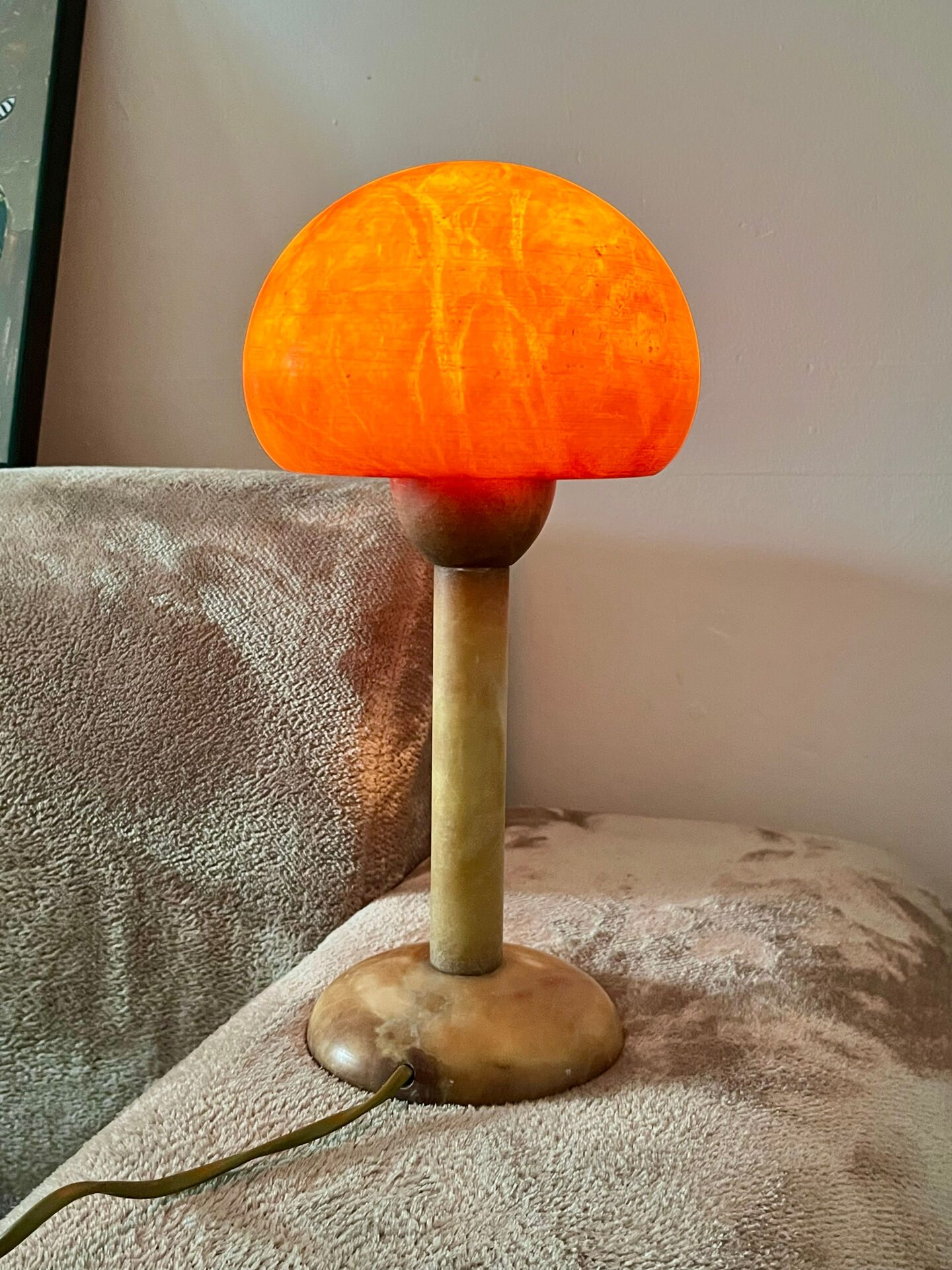 Lampe  champignon brutaliste
