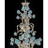 Lustre en verre de Murano début du 21ème siècle