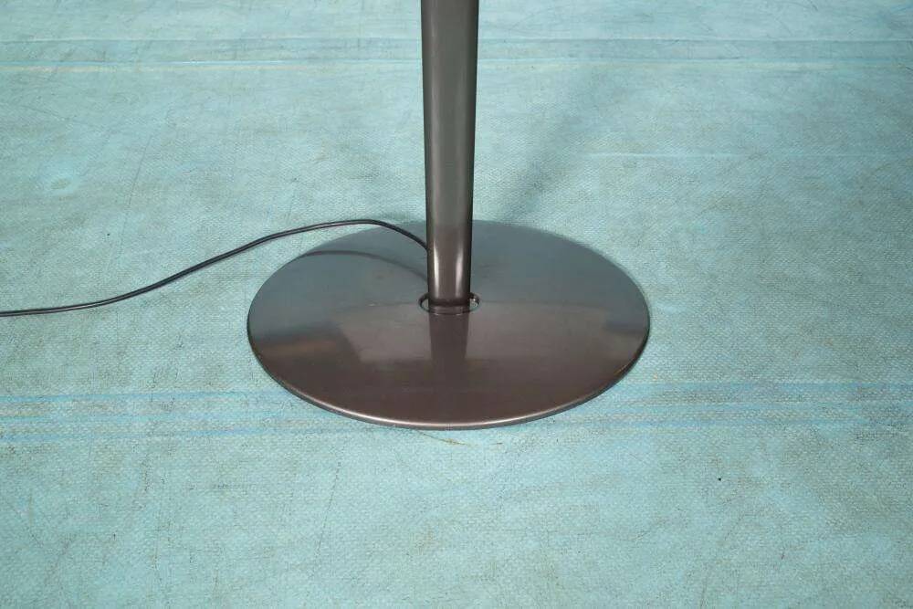 Vintage floor lamp by Artemide in glass, minimalist uplight from the 80s.