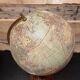 German antique table globe by Paul Räth & Dr A Krause, Leipzig 1920s
