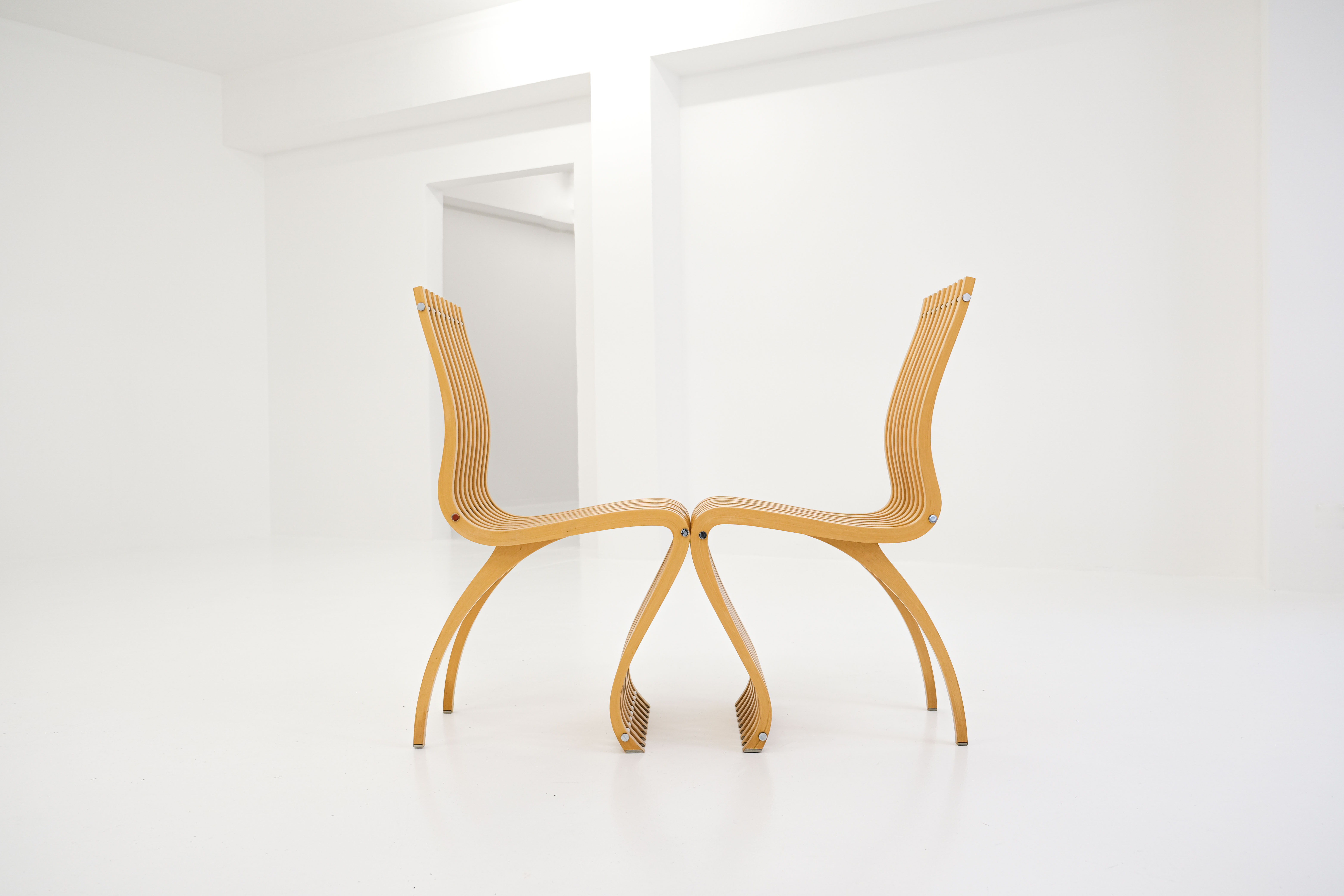 Pair of Shizzo Chairs by Ron Arad for Vitra, 1989