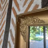 Miroir ancien bois doré fin XVIIIeme début XIXème
