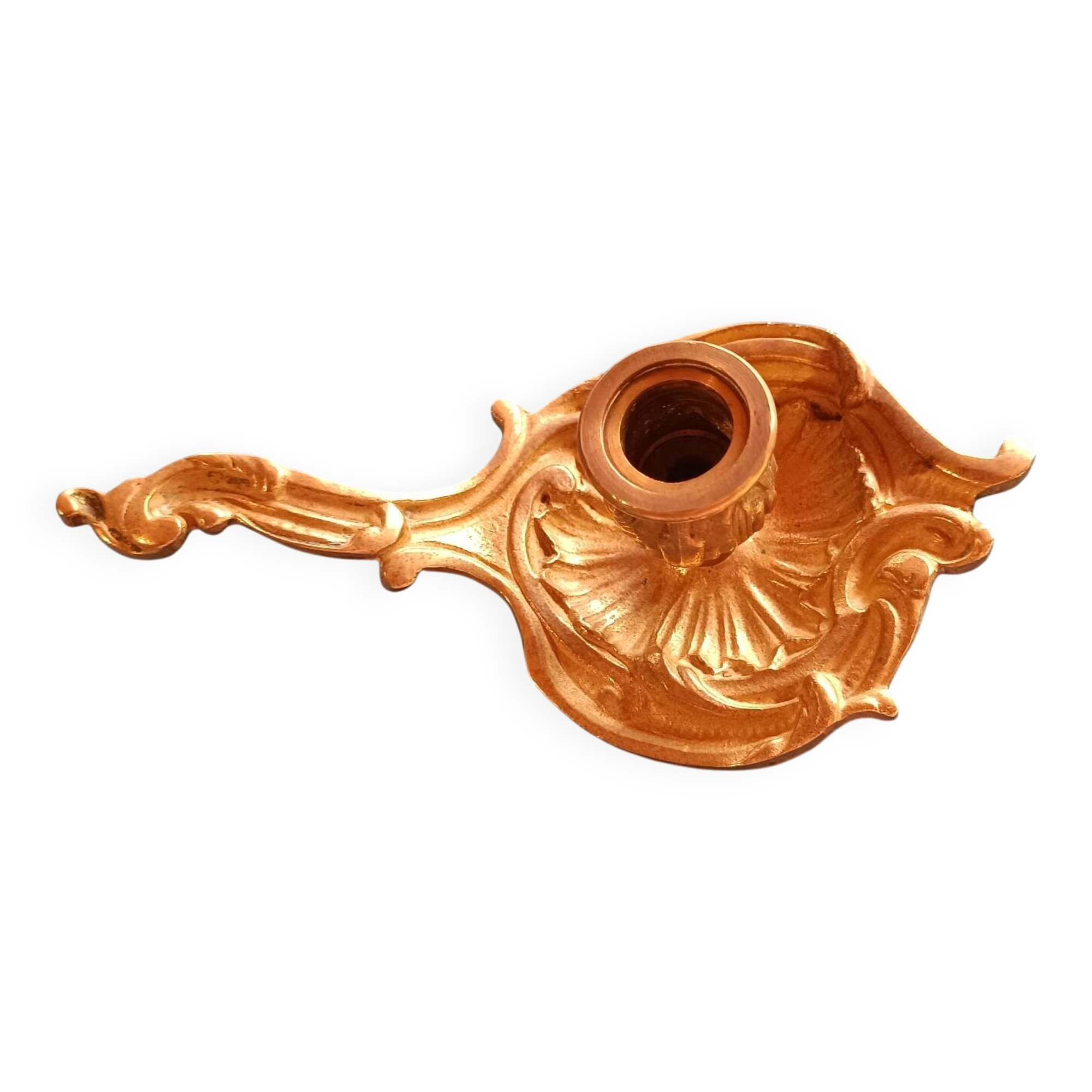Bronze rat cave candlestick, French craftsmanship, 1950.