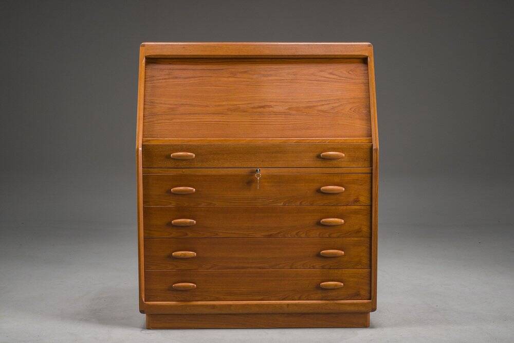 Mid-century modern teak secretary from Dyrlund, Denmark, 1960s