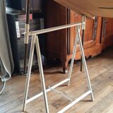 Industrial trestle drawing table
