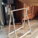Industrial trestle drawing table