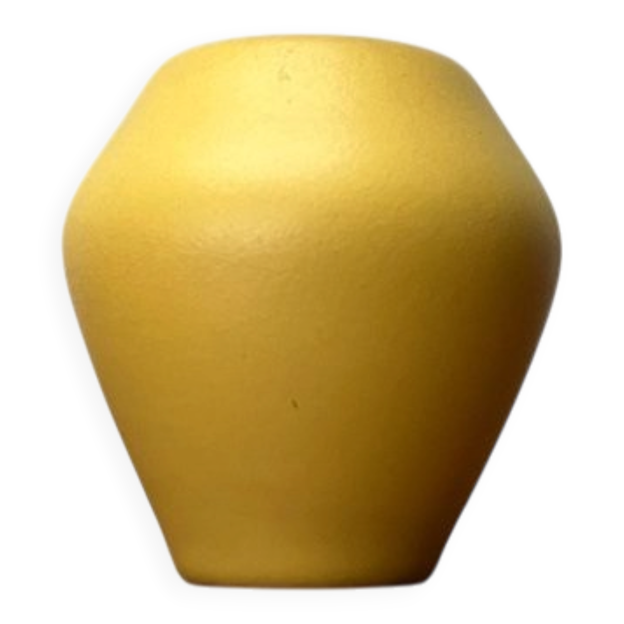 Small minimalist workshop pottery from mid-century in yellow by Bückeburg Keramik, 1960s.