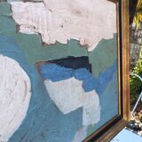 Peinture abstraite sur panneau