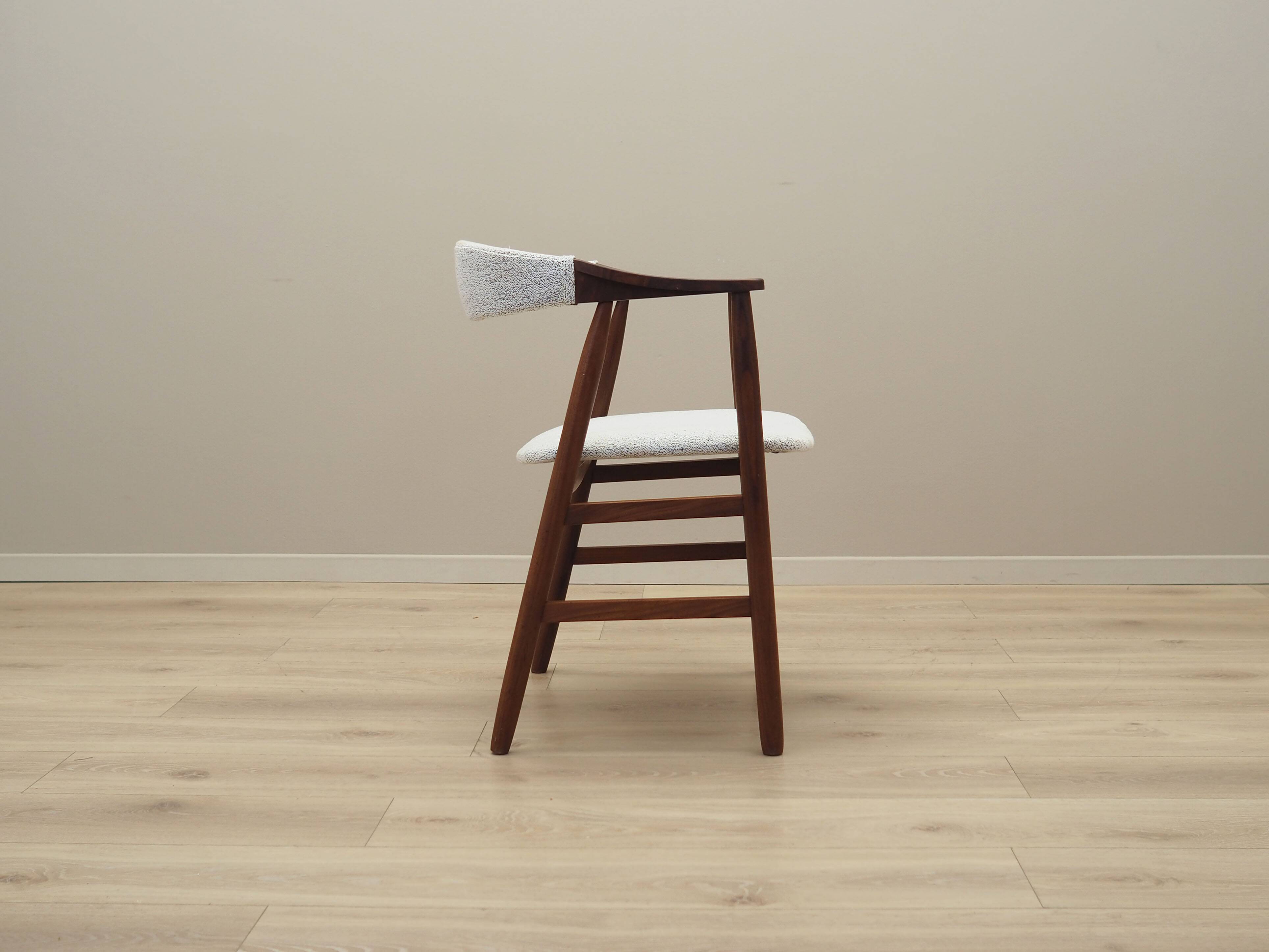 Chaise en teck, design danois, années 1970, production : Danemark