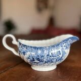 Saucier en faïence bleu de Enoch Wedgwood - Royal Homes of Britain